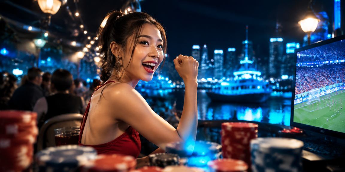 Cảnh chợ đêm Hà Nội với biểu ngữ khuyến mãi đăng ký 467